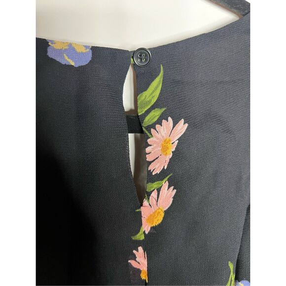Reformation Hearth Floral Print Crepe Blouse - Picture 7 of 9